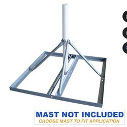 Skywalker Non-Penetrating Roof Mount Base for Flat Roof (Mast Not Included)