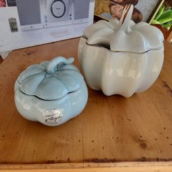 Pumpkins Ceramic Soup Tureen And Container