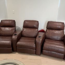 Theater Style Sofa Set