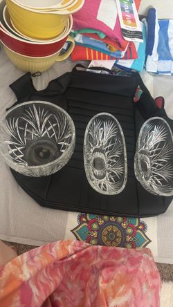 Beautiful Crystal Serving Set 3