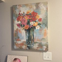 Floral wall painting