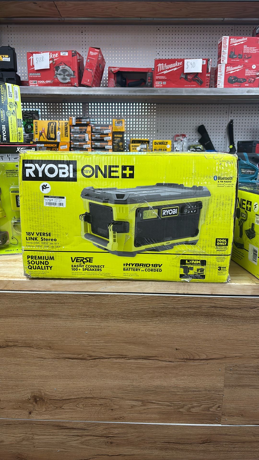 Ryobi ONE+ 18V Hybrid VERSE LINK Stereo (Tool Only)