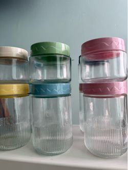 15 Glass Overnight Oats & Storage Jars with Lids (9.5 oz & 16.9 oz)