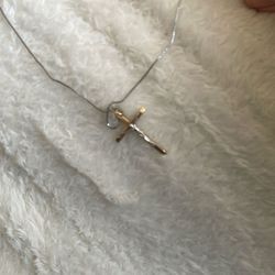 Gold Cross Jesus Pendant 