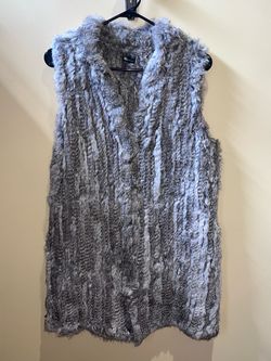 Love Token Genuine 100% Rabbit Fur Vest / Gilet Chic Bohemian