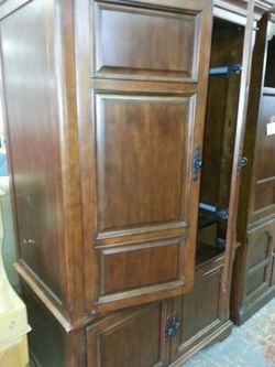 All wood entertainment center