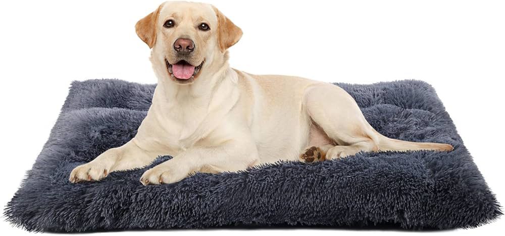 40*27*3/Dog Bed Crate Pad, Ultra Soft Calming Washable Anti-Slip Mattress Kennel