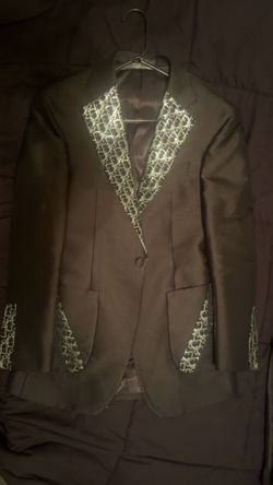 Dior Men's Black Satin-Trim Suit Jacket