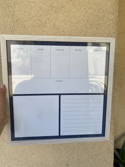 Magnetic Dry Erase Whiteboard Planner 