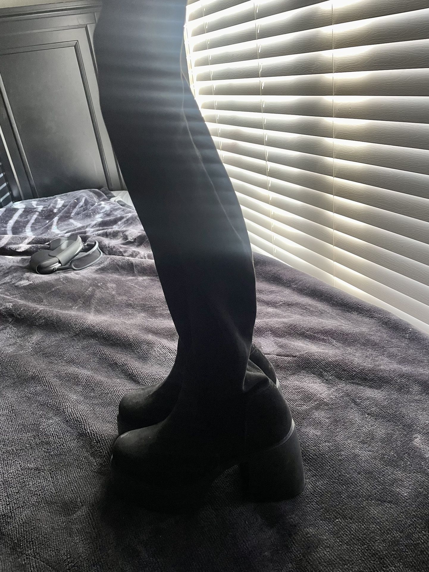 Black Thigh Boots 