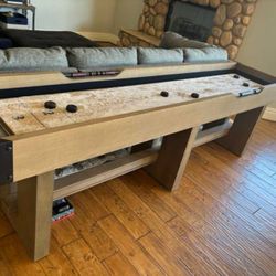 Shuffle Board Table, Foosball, Air Hockey Table