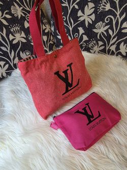 Mini Pink Tote With Pouch Set