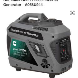 2 Cummins Onan P2500i Inverter Generators (incl Parallel Use Cable)