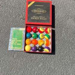 Never Used Billiard Balls, And Book