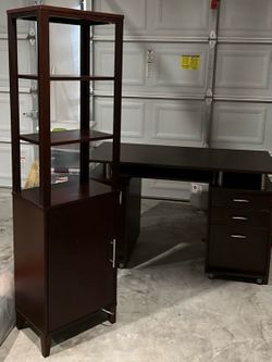Desk And Shelves