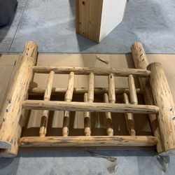 Full Size Pole Pine Bed 