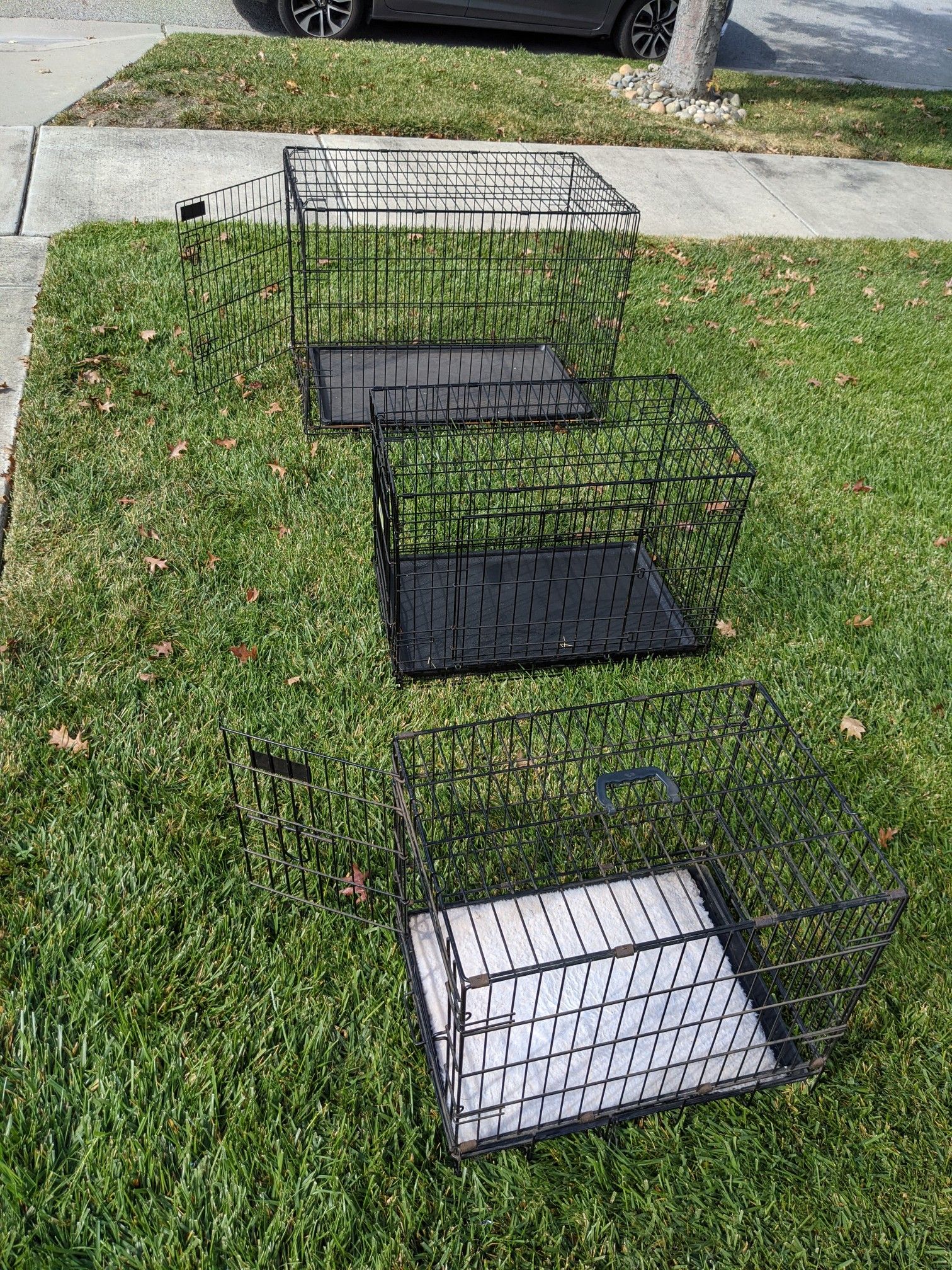 Three Dog Crates -3 sizes