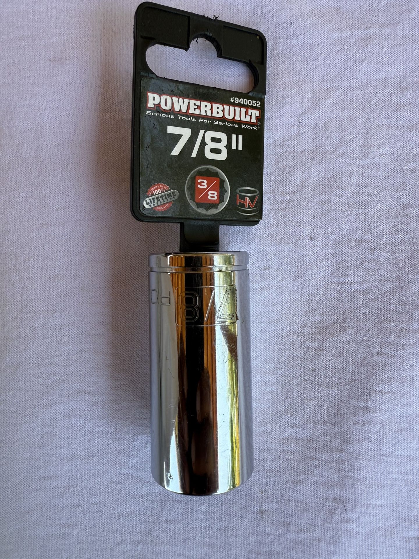 Powerbuilt 7/8 “ 3/8in 12 Point Deep Well Socket