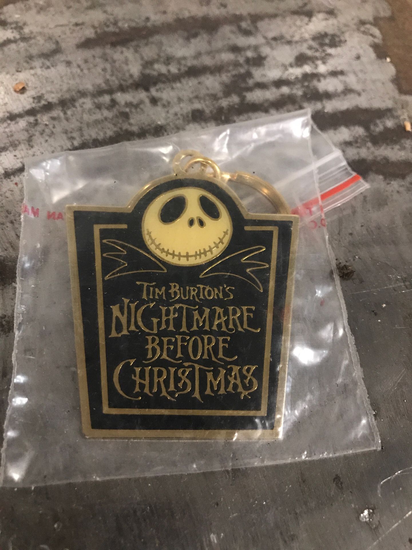 Nightmare before Christmas keychain jack skeleton