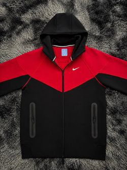 Nike Tech x NOCTA Red Black Full Zip Hoodie – M & L