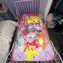 Extended Kids bed Frame, Ext Mattress, Slatted Bed  Base & Mattress Cover 