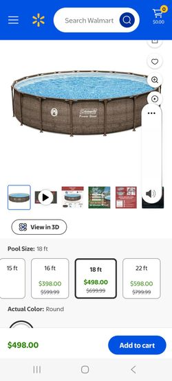 Coleman 18ft powersteel pool