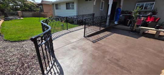 Wrought gates fence slide gates
