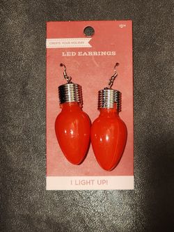 Christmas Lights Earrings (3 Available)