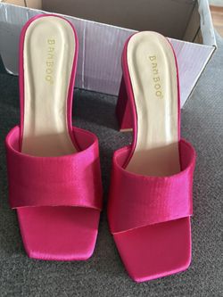 Fuchsia Heel Sandals 
