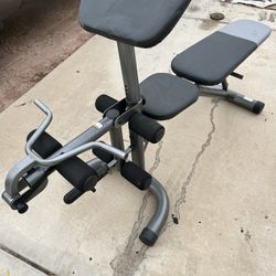 Adjustable Weight Bench With Preacher Curl And Leg Extensions