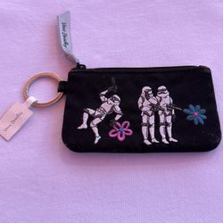Vera Bradley (Retired Design) Star Wars Key Chain Coin Purse. 