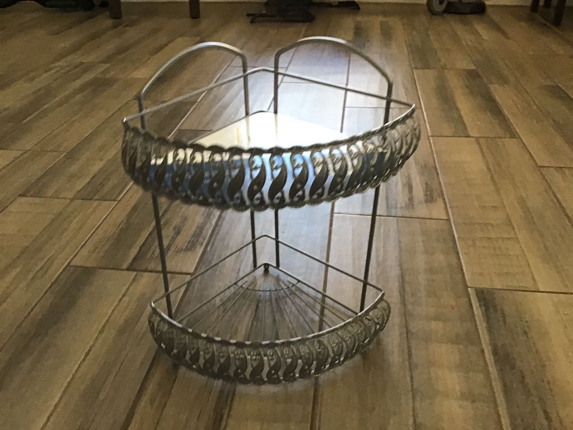 2 Tier Bathroom Corner Shelf