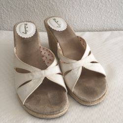 Wedge Slip On Heels. Size 8.