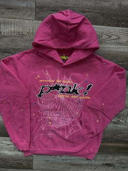 Hot Pink Sp5der Hoodie