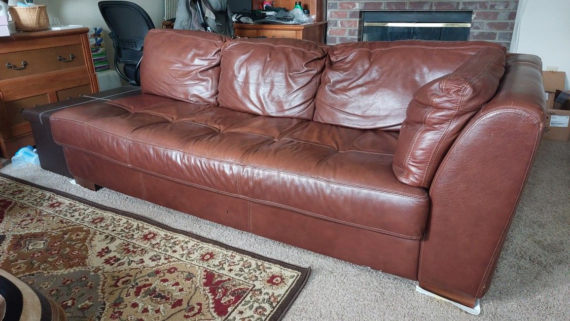 Part Of Sectional Leather Sofa