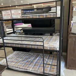 Triple Decker Bunk Bed Combo On Sale Now !!