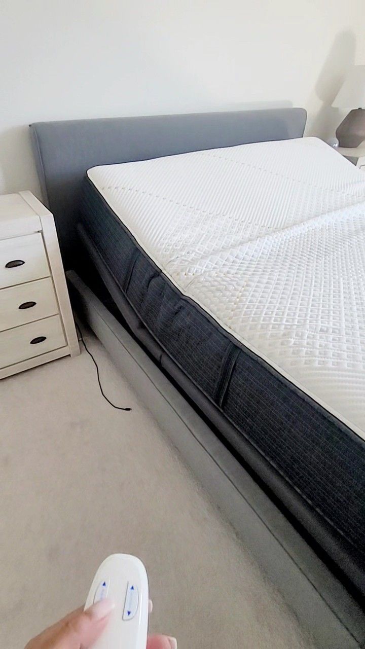 King Size Bed Frame LIVING SPACES - Perfect Condition