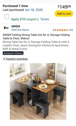 Folding table