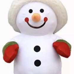 Adult Inflatable Costume Snowman Christmas Or Halloween
