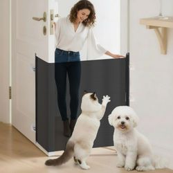 BrightRow Retractable Front Door Dog Barrier Gate