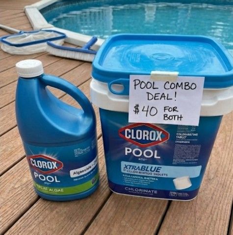 Kit Clorox Pool&Spa Swimming Pool Algaecide And Clarifier $40 For Both
