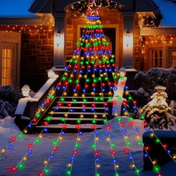 Outdoor Christmas Decorations 11.5ft Colored Waterfall Christmas Lights
317LED Outdoor Christmas Lig