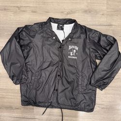 Death Row LA Records 1991 Black Coaches Jacket Men’s Size Medium