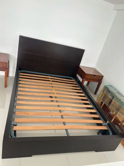 Real Wood Queen Bed Frame $10 Moving Sale