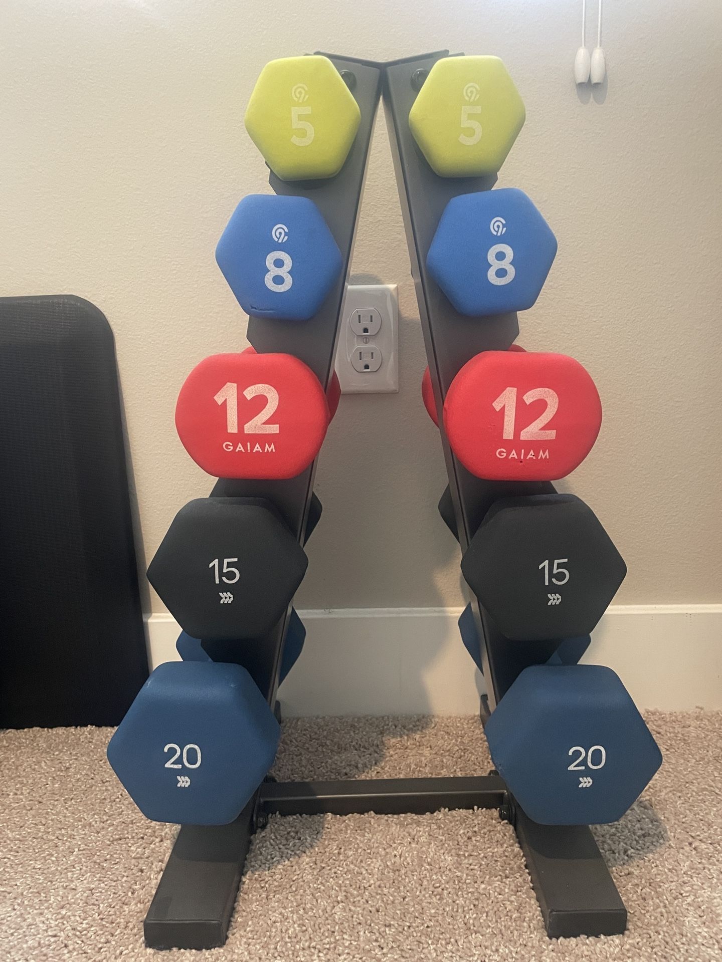 Dumbbell Set with Rack