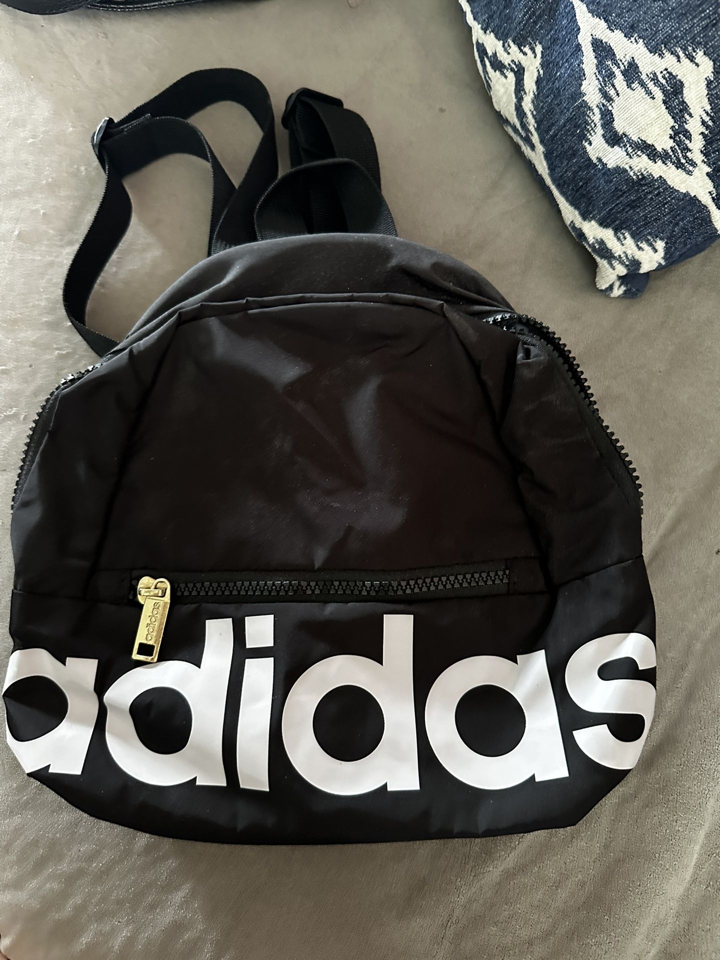 Black and white Adidas mini backpack #backpack #adidas