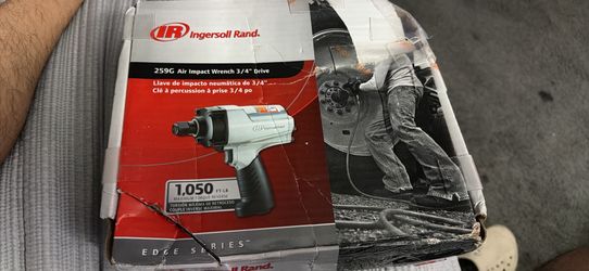 Ingersoll Rand Edge Series Air Impact Wrench, 3/4in. Drive, 8 CFM, 1050 Ft./Lbs. Torque, Model# 259G