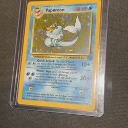 Pokemon Cards Jungle Vaporeon 