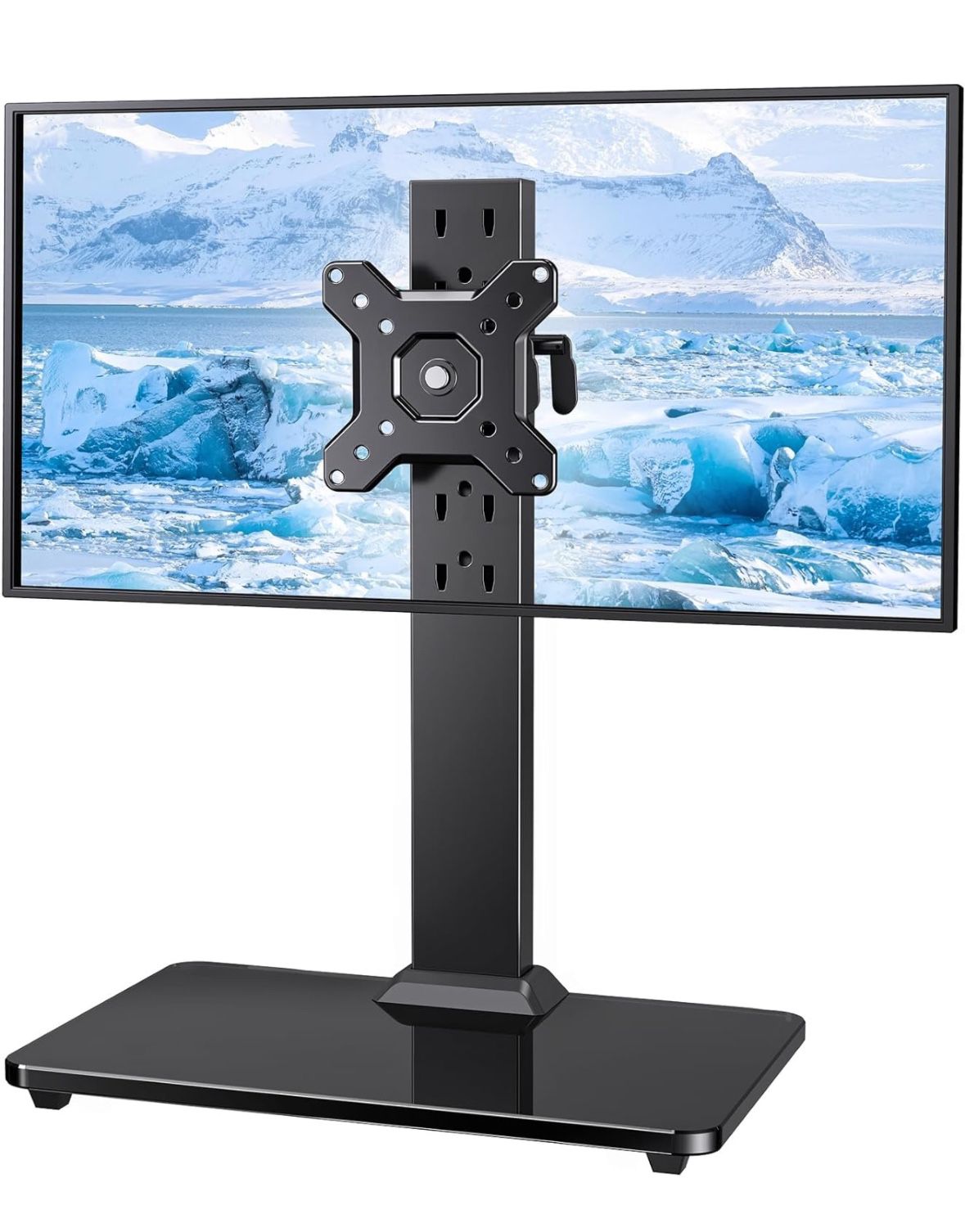 Single Monitor Stand for 13-34 inch Screens up to 44 lbs, Free-Standing Monitor Riser