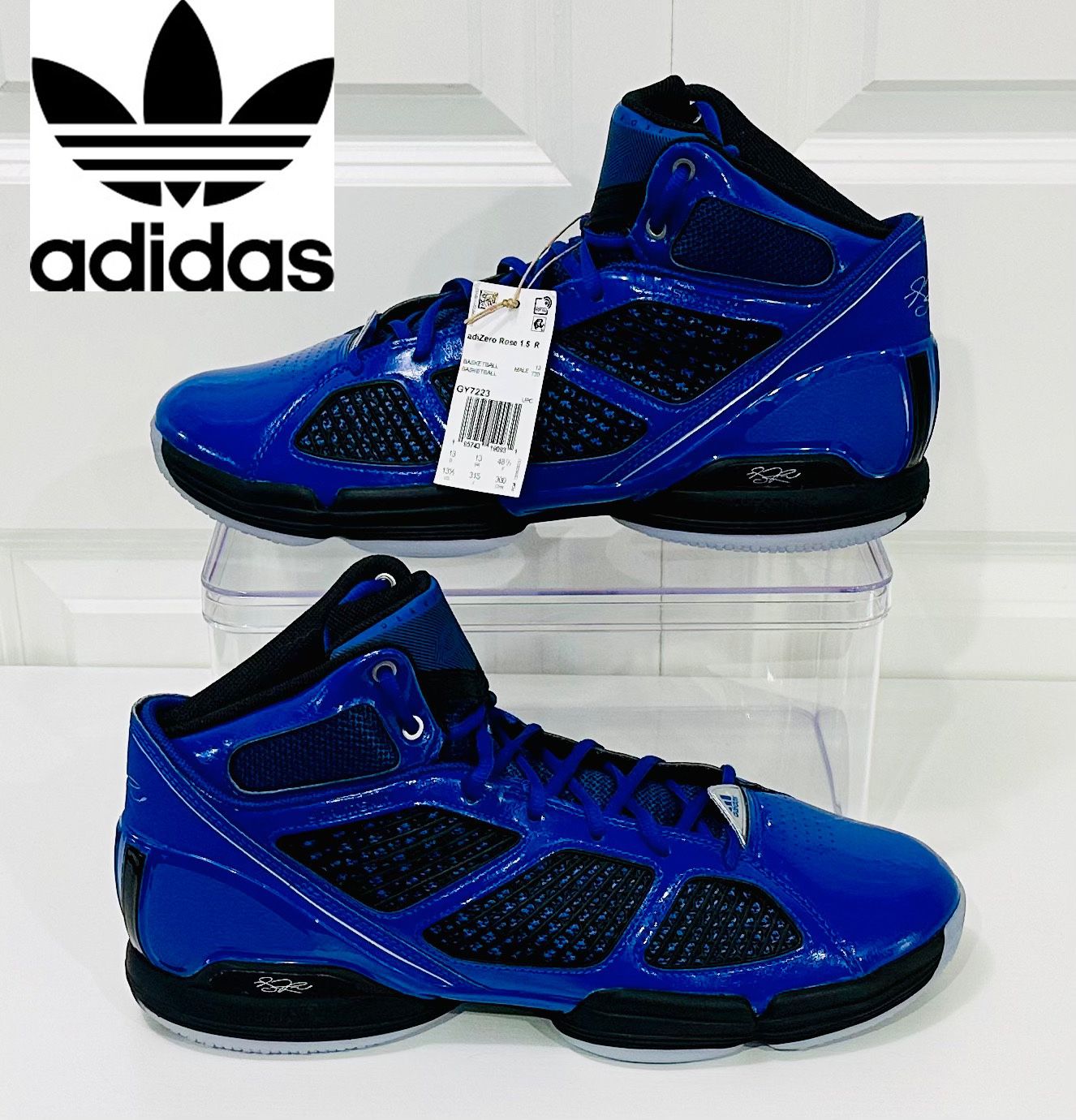 Adidas Adizero ‘Derrick Rose 1.5 Blue/Black [GY7223] NEW!  SIZE: 13.5 MEN’s / CM: 29.5